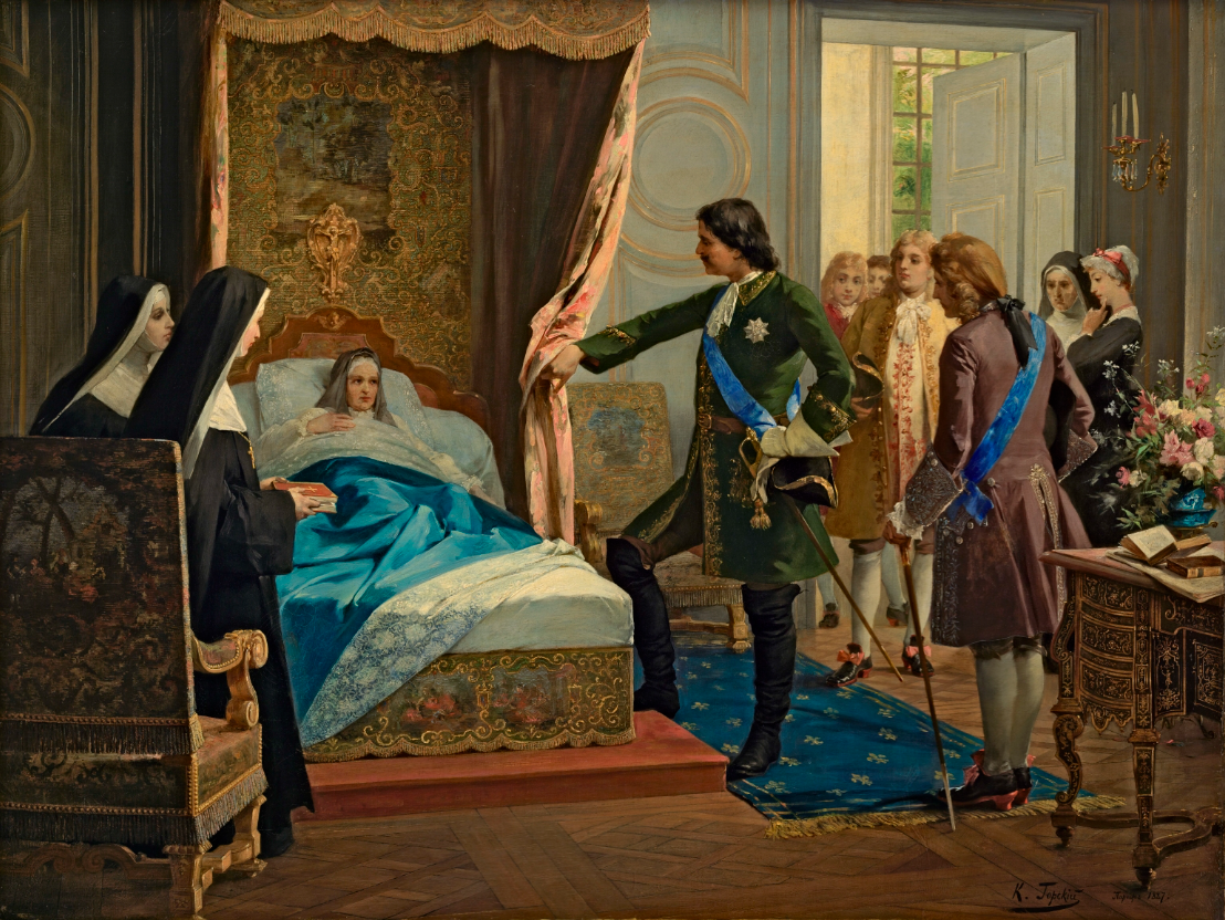 Горский Константин Николаевич, «Петр I посещает госпожу Ментенон в 1717 году» 1887 год