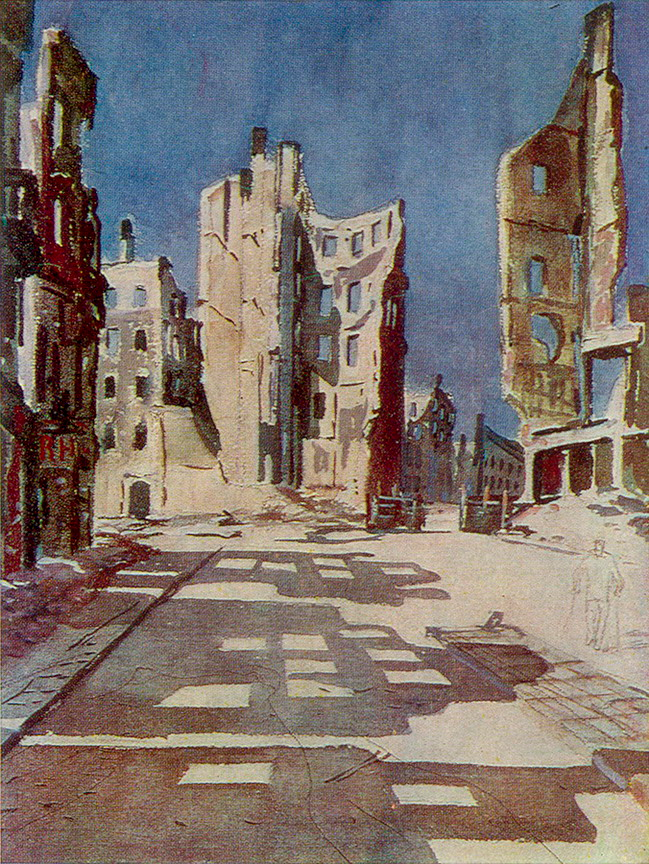 Дейнека Александр Александрович, «Берлин. Руины» 1945 год