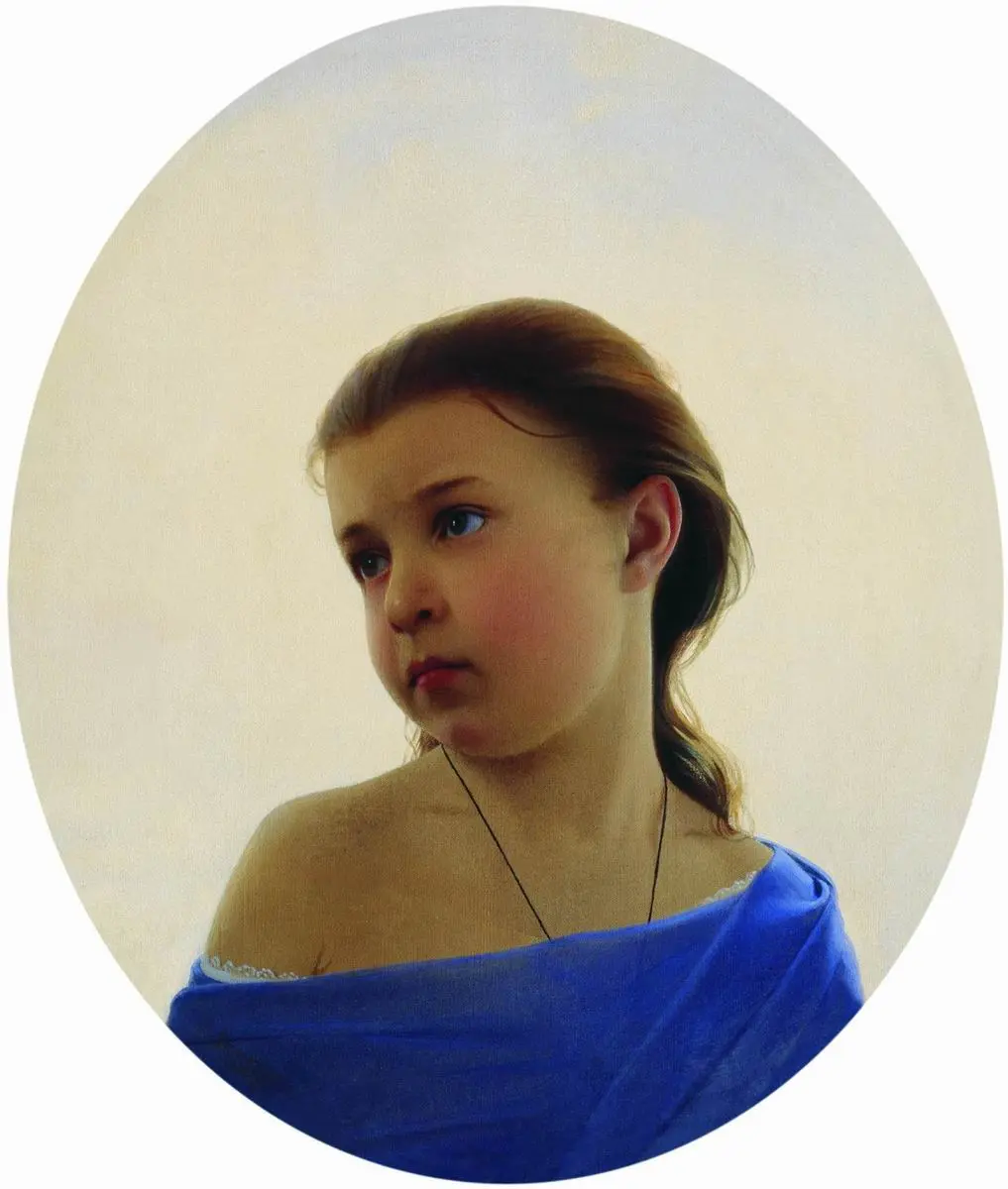 Зарянко Сергей Константинович, «Девочка в голубом платье», 1870 год