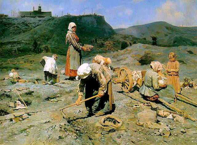 Касаткин Николай Алексеевич, «Сбор угля бедными на выработанной шахте», 1894 год