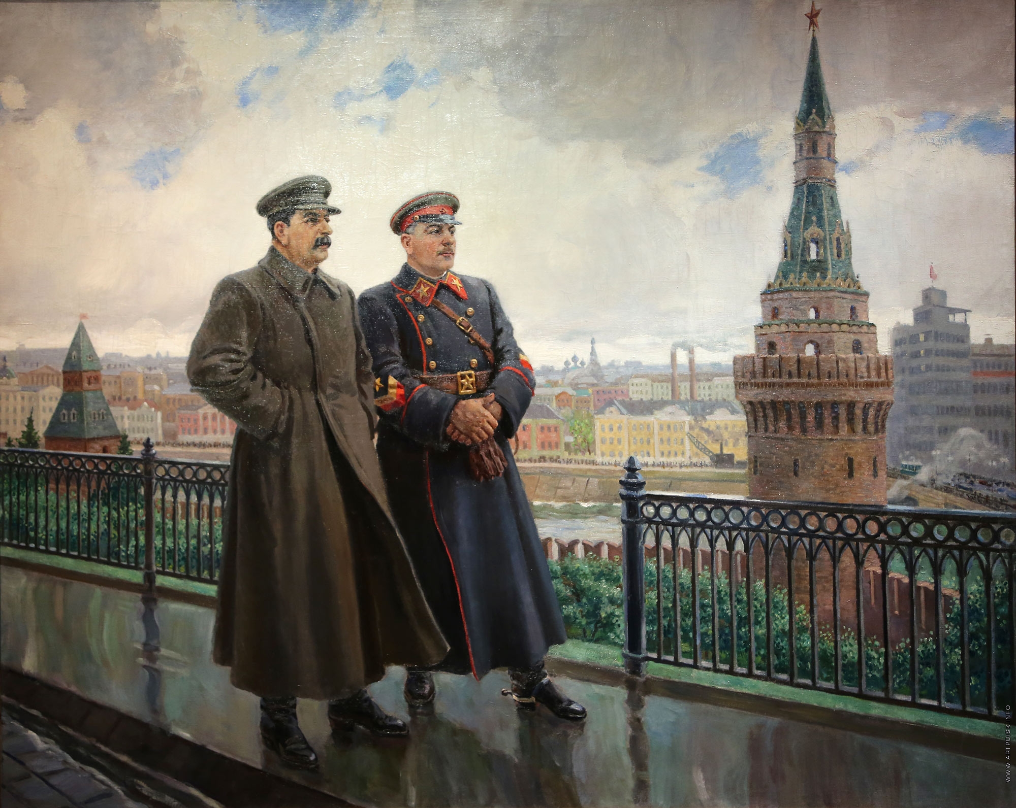 Герасимов Александр Михайлович, «И. В. Сталин и К. Е. Ворошилов в Кремле» 