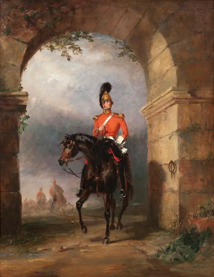 Доу Джордж, «Портрет офицера гвардейских драгун британской армии» 1819 год