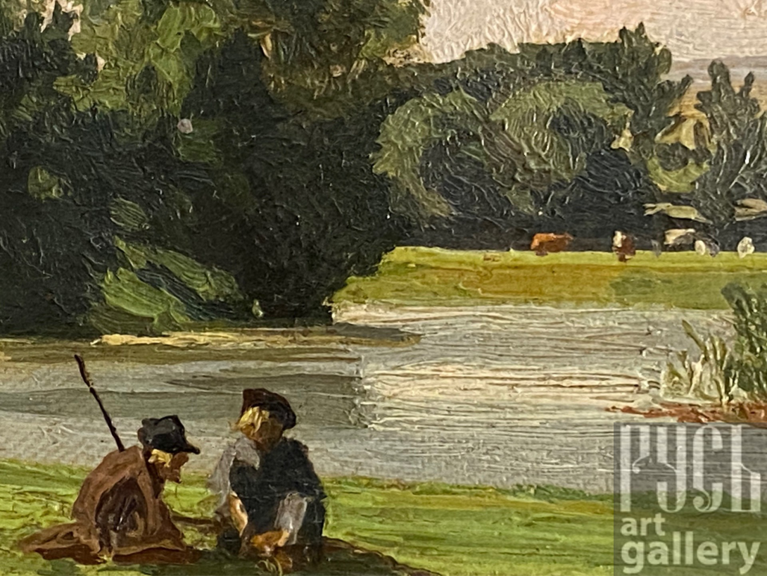 Антикварные картины (живопись и графика) "Летний день", Крачковский Иосиф Евстафьевич (1854 — 1914)