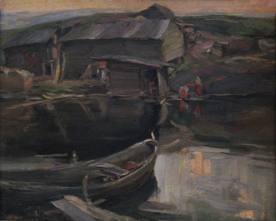 Абрам Архипов. Картина «Северная деревня», 1900-е