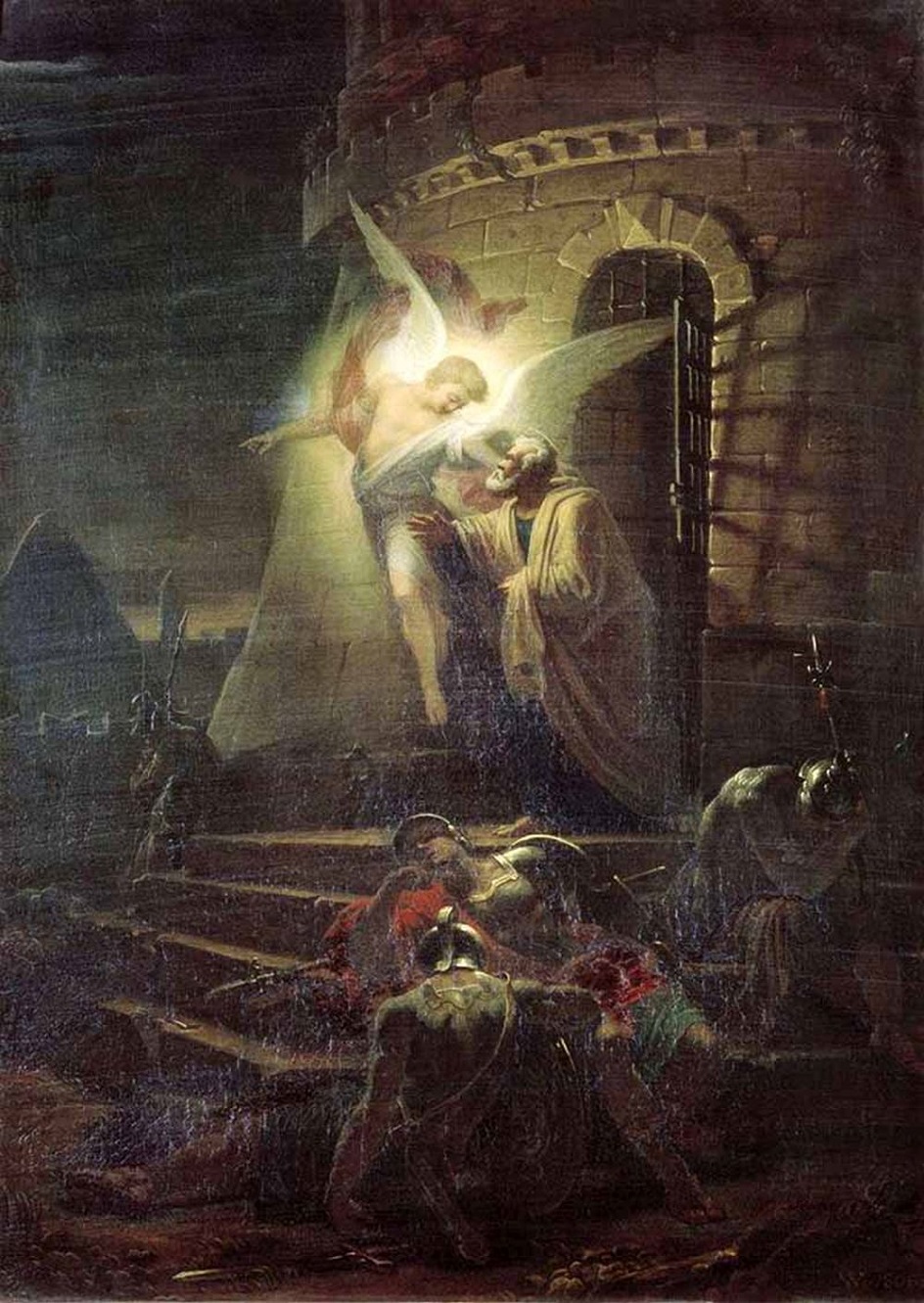 Александр Витберг. Картина «Изведение Апостола Петра из темницы», 1806