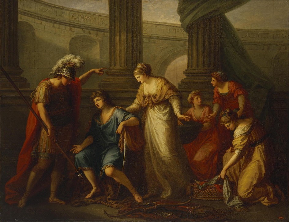 Ангелика Кауфман. Картина «Гектор призывает Париса на битву», 1775