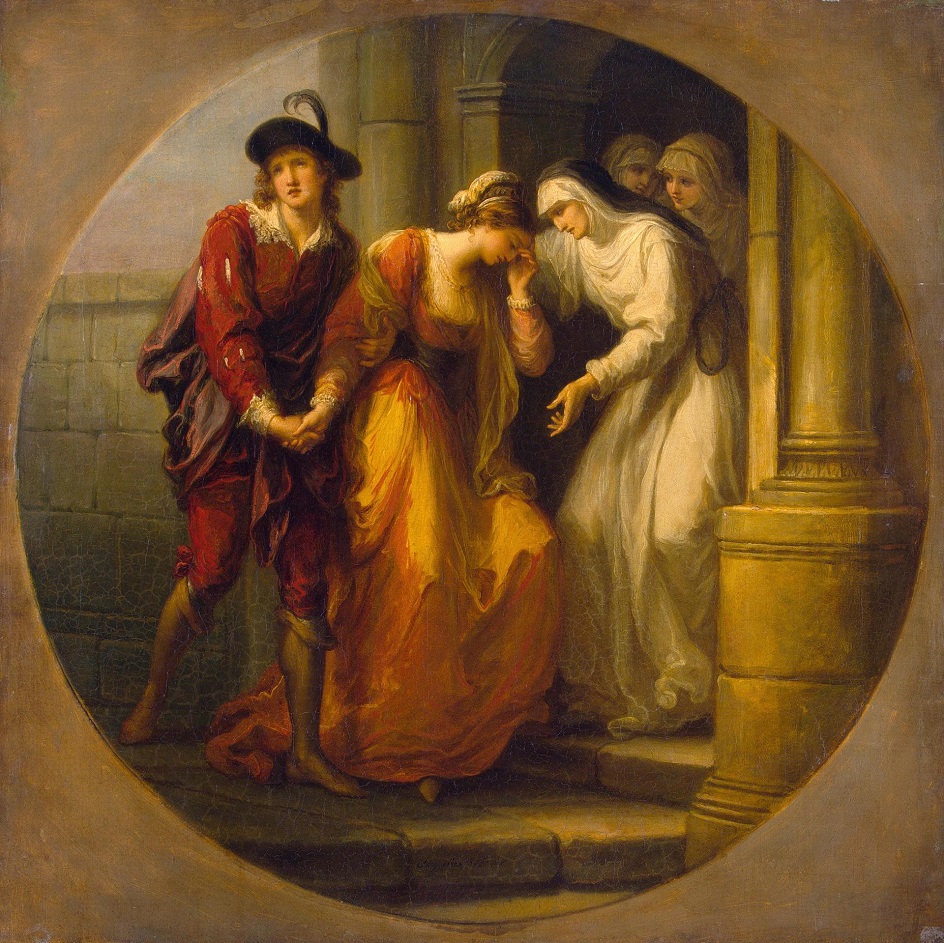 Ангелика Кауфман. Картина «Прощание Абеляра и Элоизы», до 1780