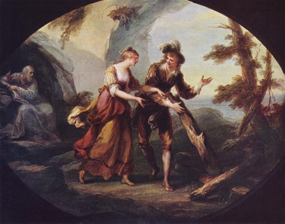 Ангелика Кауфман. Картина «Миранда и Фердинанд», 1782