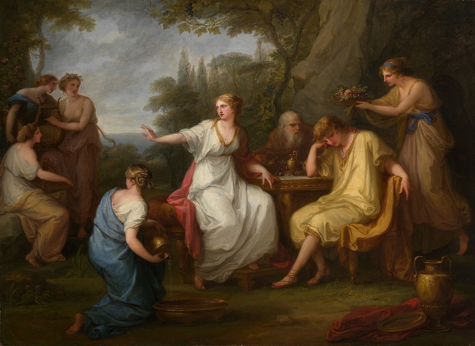 Ангелика Кауфман. Картина «Горе Телемаха», 1783