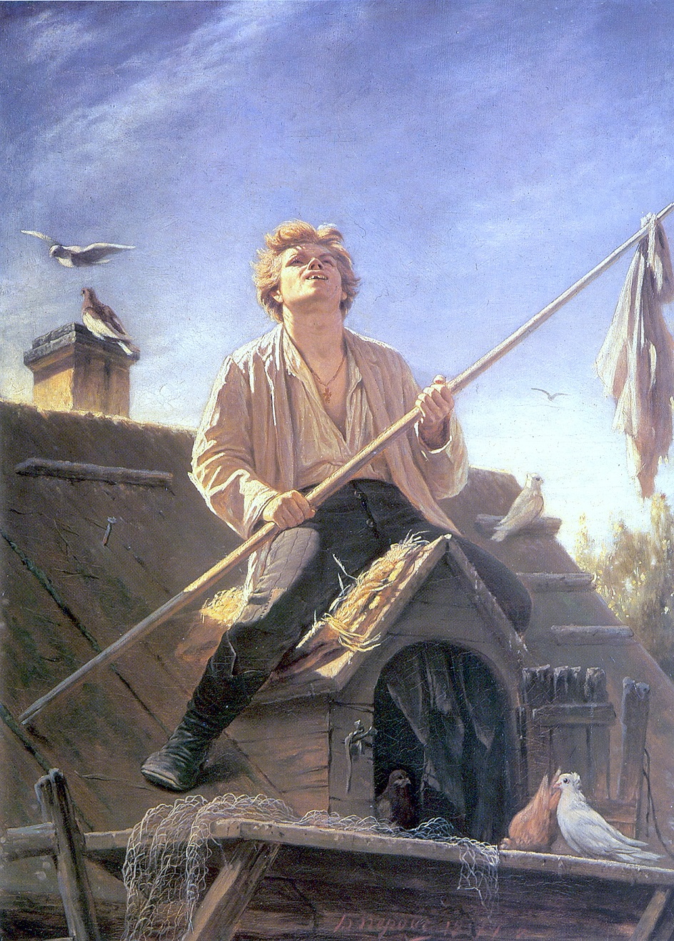 Василий Перов. «Голубятник», 1874