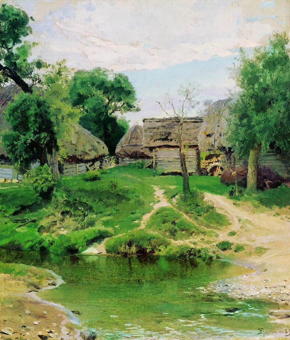 Василий Поленов. «Деревня Тургенево», 1885