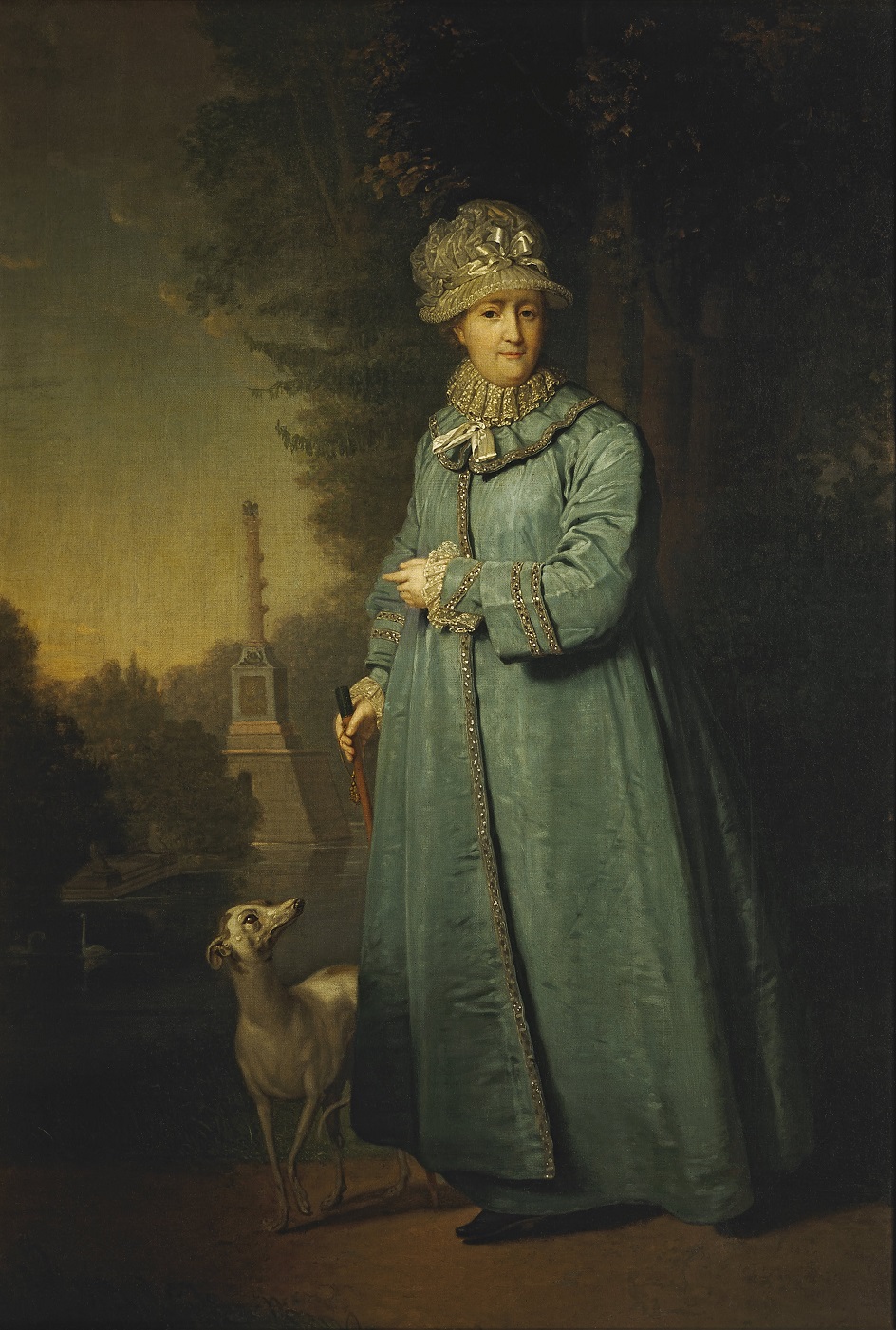 Владимир Боровиковский. «Екатерина II на прогулке в Царскосельском парке», 1794
