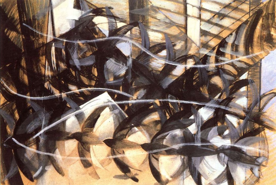 Джакомо Балла. Картина «Полет ласточки», 1913