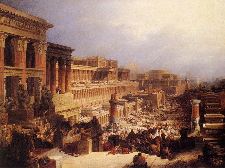 Дэвид Робертс. Картина «Евреи покидают Египет», 1829