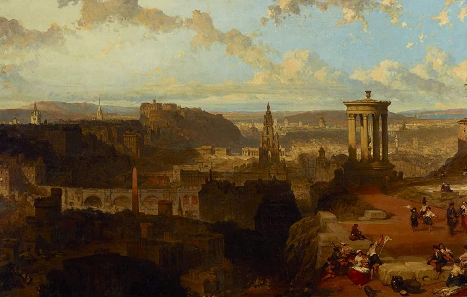 Дэвид Робертс. Картина «Эдинбург с холма Калтон», 1858
