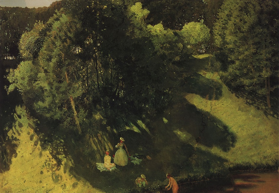 Константин Сомов. Картина «Купальщицы», 1899
