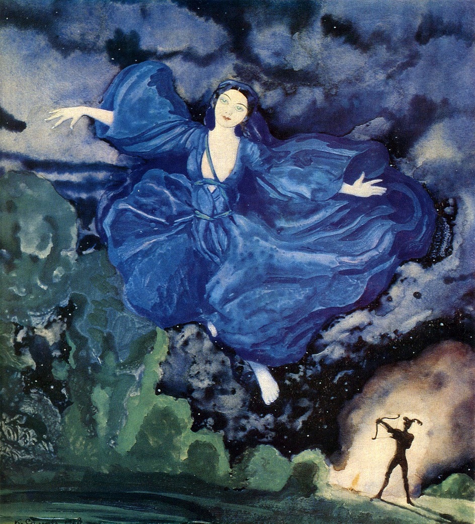 Константин Сомов. Картина «Синяя птица», 1918