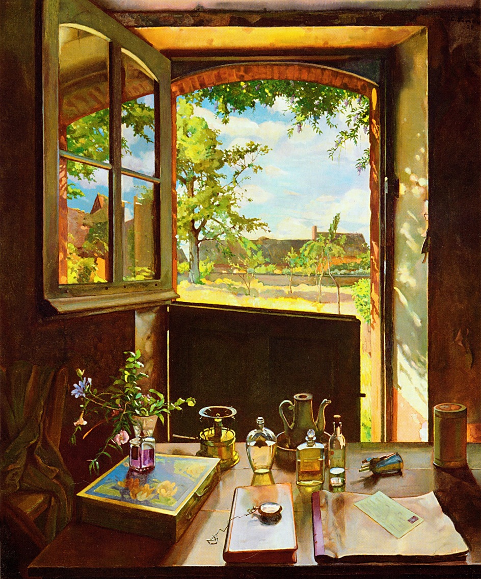 Константин Сомов. Картина «Дверь в сад», 1934