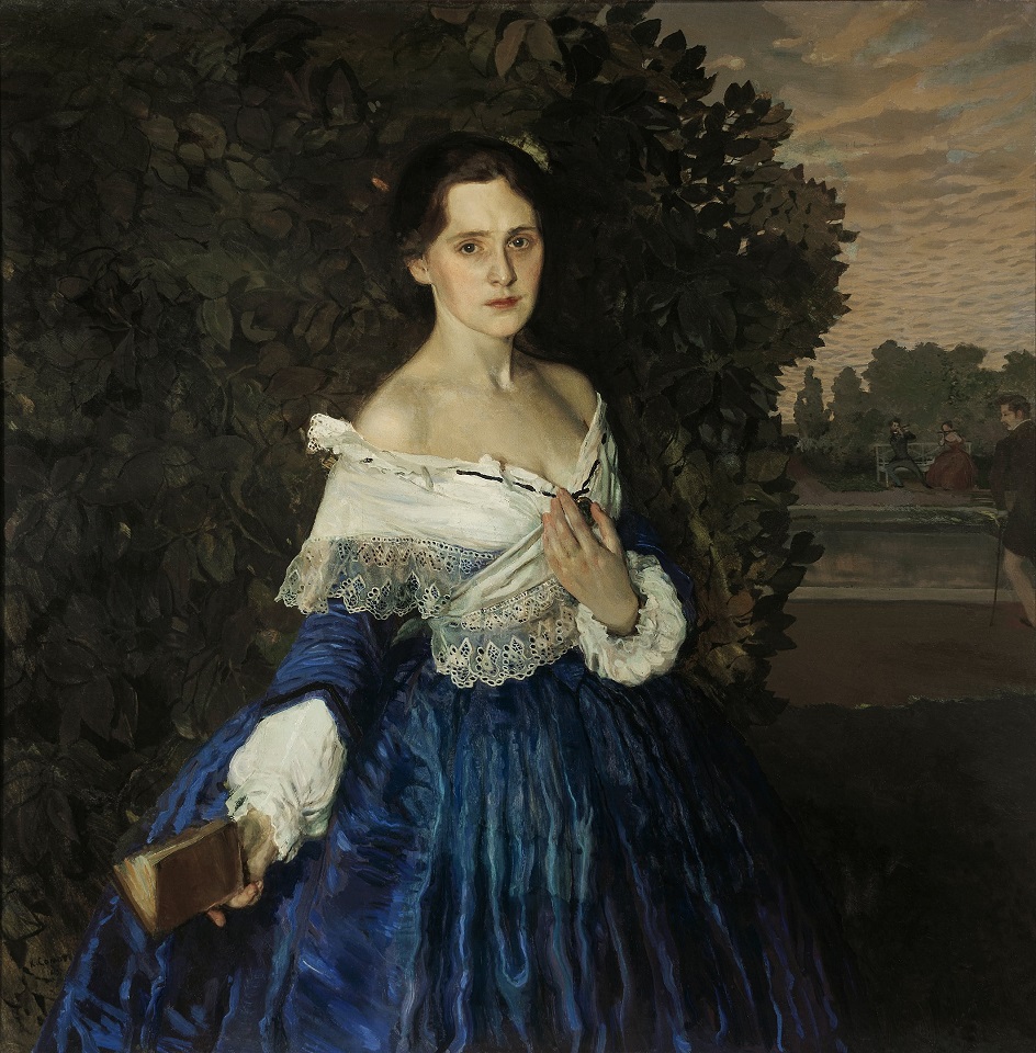 Константин Сомов. Картина «Дама в голубом», 1900