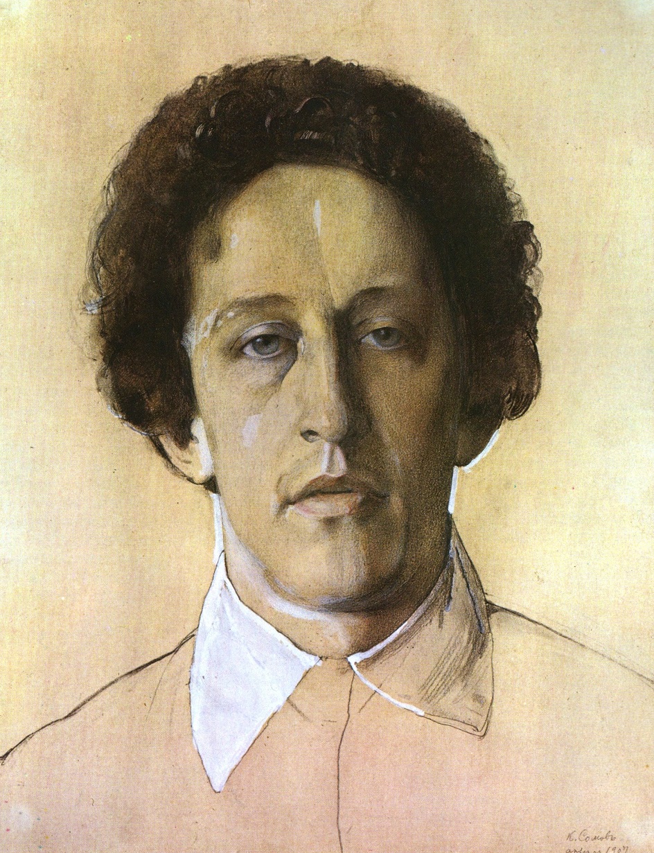 Константин Сомов. Картина «Портрет Александра Блока», 1907