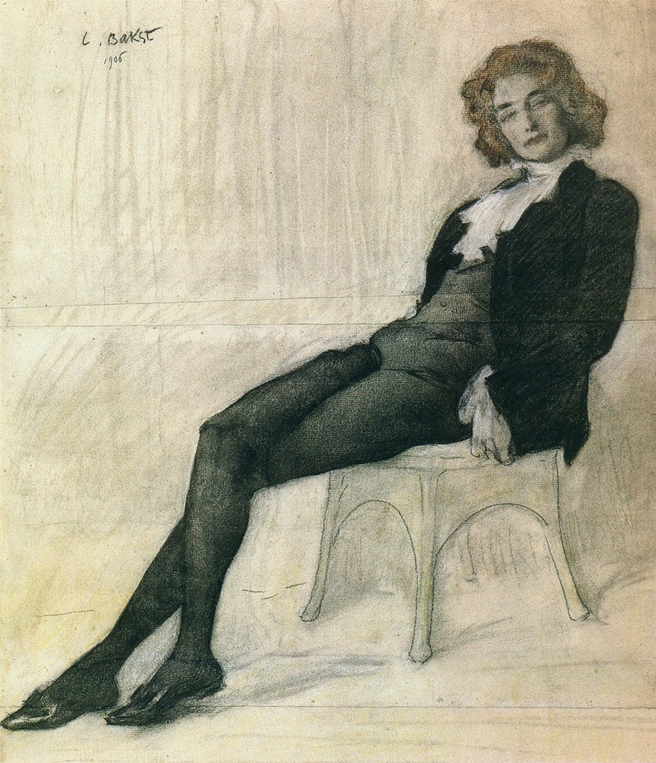 Лев Бакст. Картина «Портрет Зинаиды Гиппиус», 1906