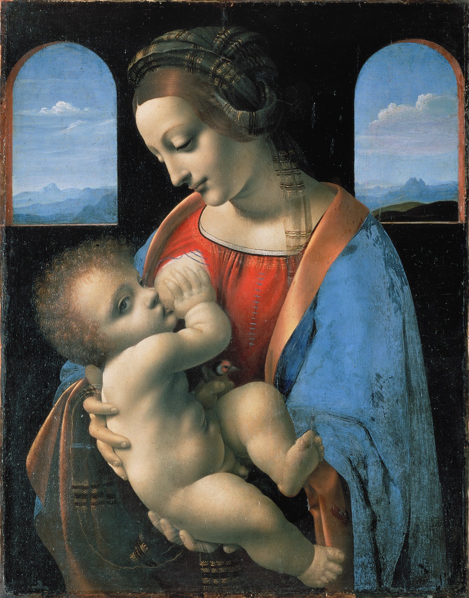 Мадонна на картинах. Леонардо да Винчи. Картина «Мадонна Литта», 1491