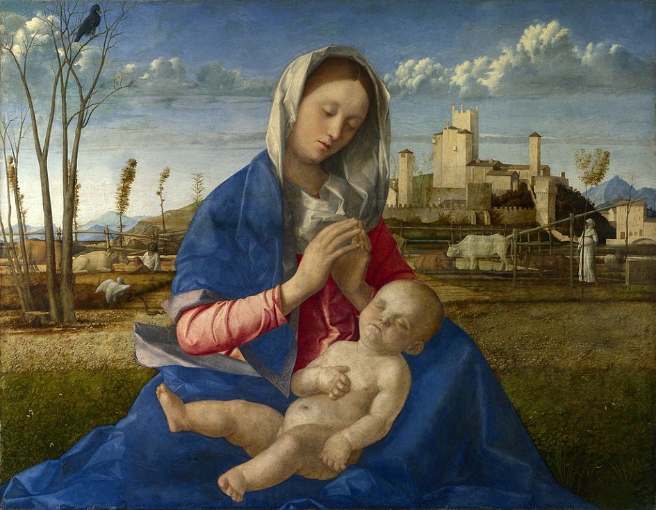 Мадонна на картинах. Джованни Беллини. Картина «Мадонна на лугу», 1505
