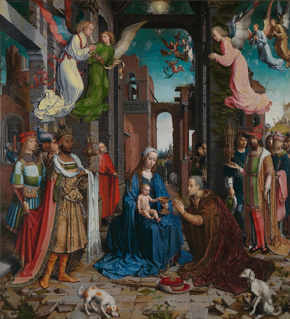 Мадонна на картинах. Ян Госсарт. Картина «Поклонение волхвов», 1505