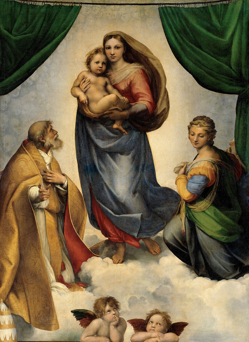 Мадонна на картинах. Рафаэль Санти. Картина «Сикстинская Мадонна», 1514