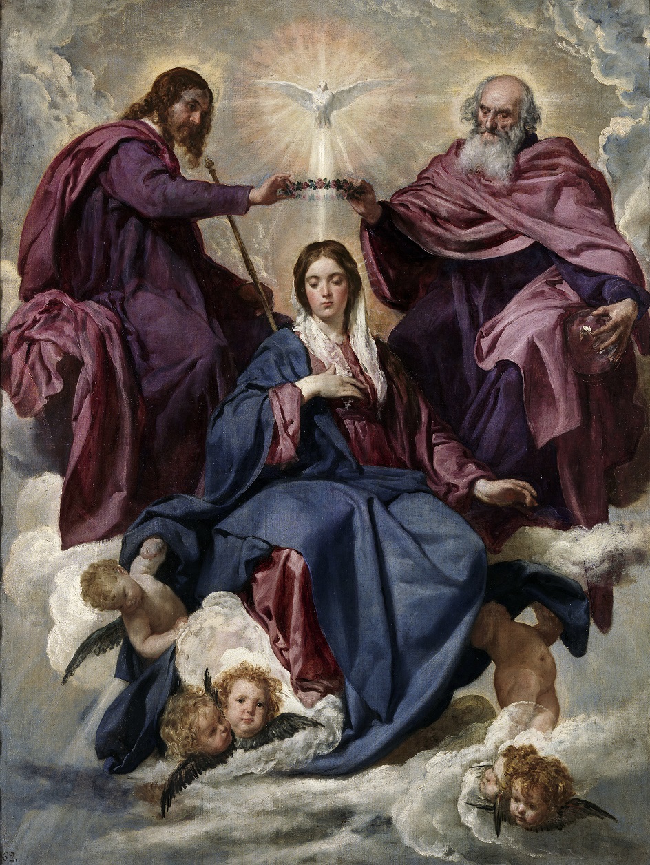 Мадонна на картинах. Диего Веласкес. Картина «Коронование Пресвятой Богородицы», 1636