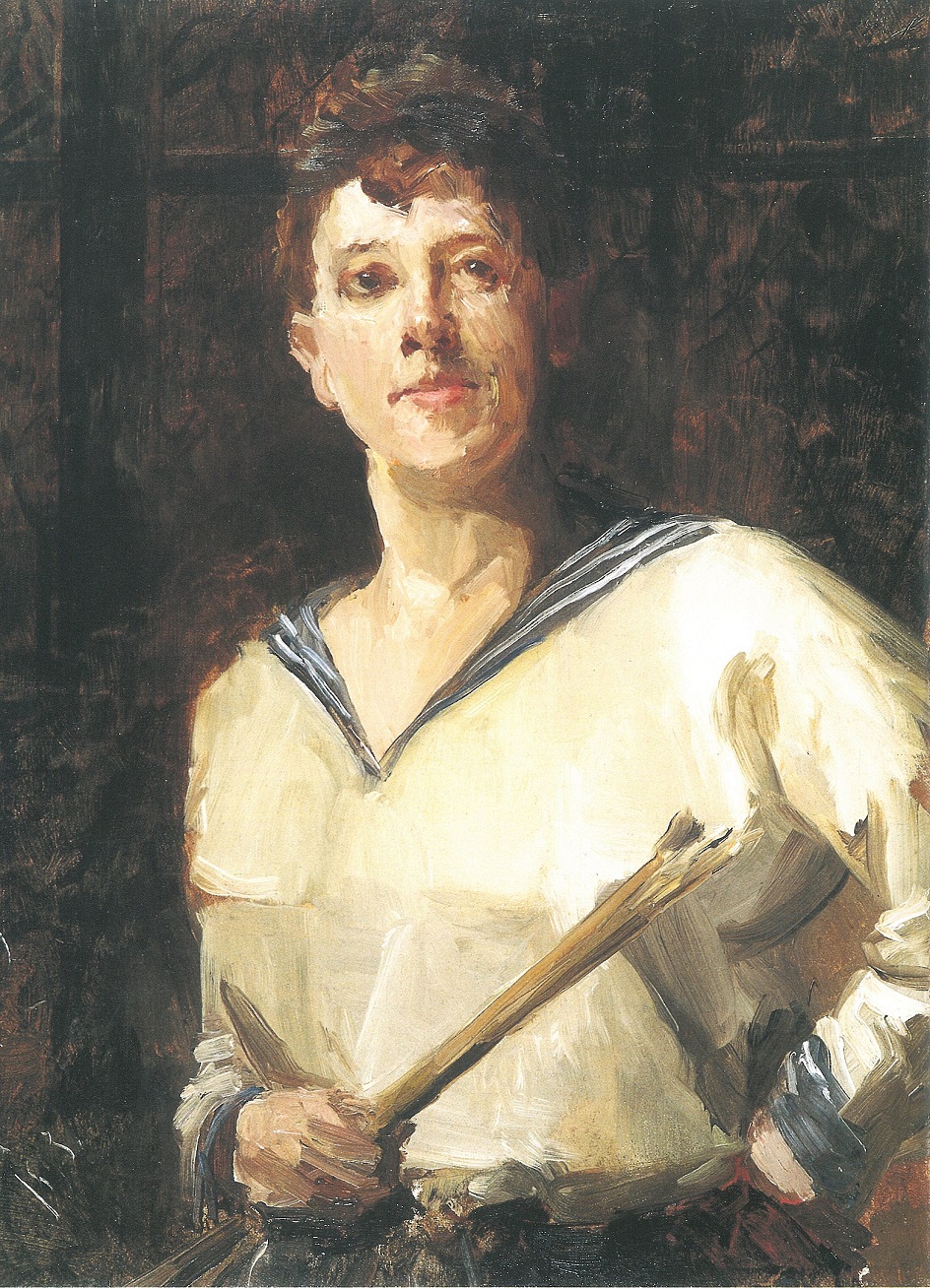 Марианна Веревкина. Картина «Автопортрет в матросской блузке», 1893