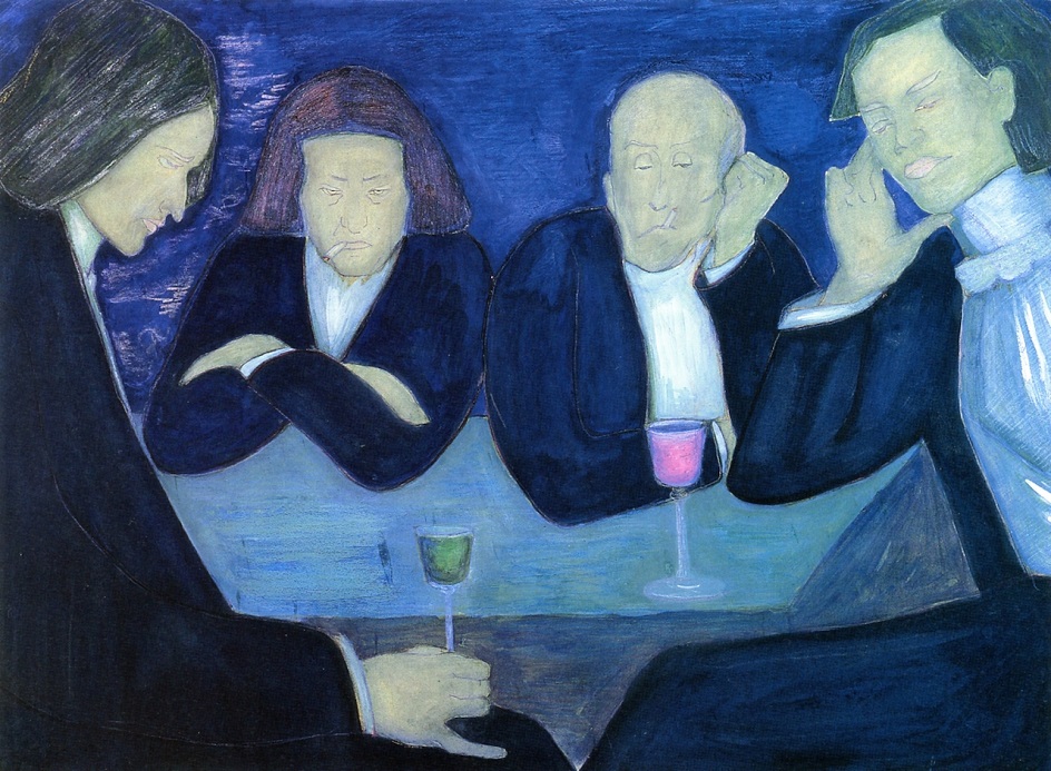 Марианна Веревкина. Картина «В кафе», 1909