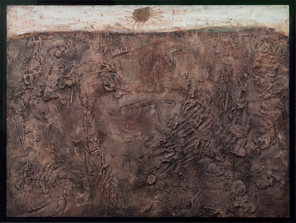 Послевоенное европейское искусство. Жан Дюбюффе. Картина. «Пейзаж бесформенного», 1952