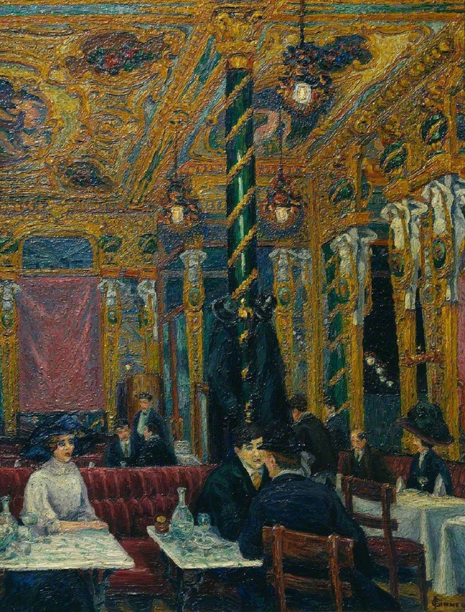 Шарль Жинне. Картина «Кафе Рояль», 1911