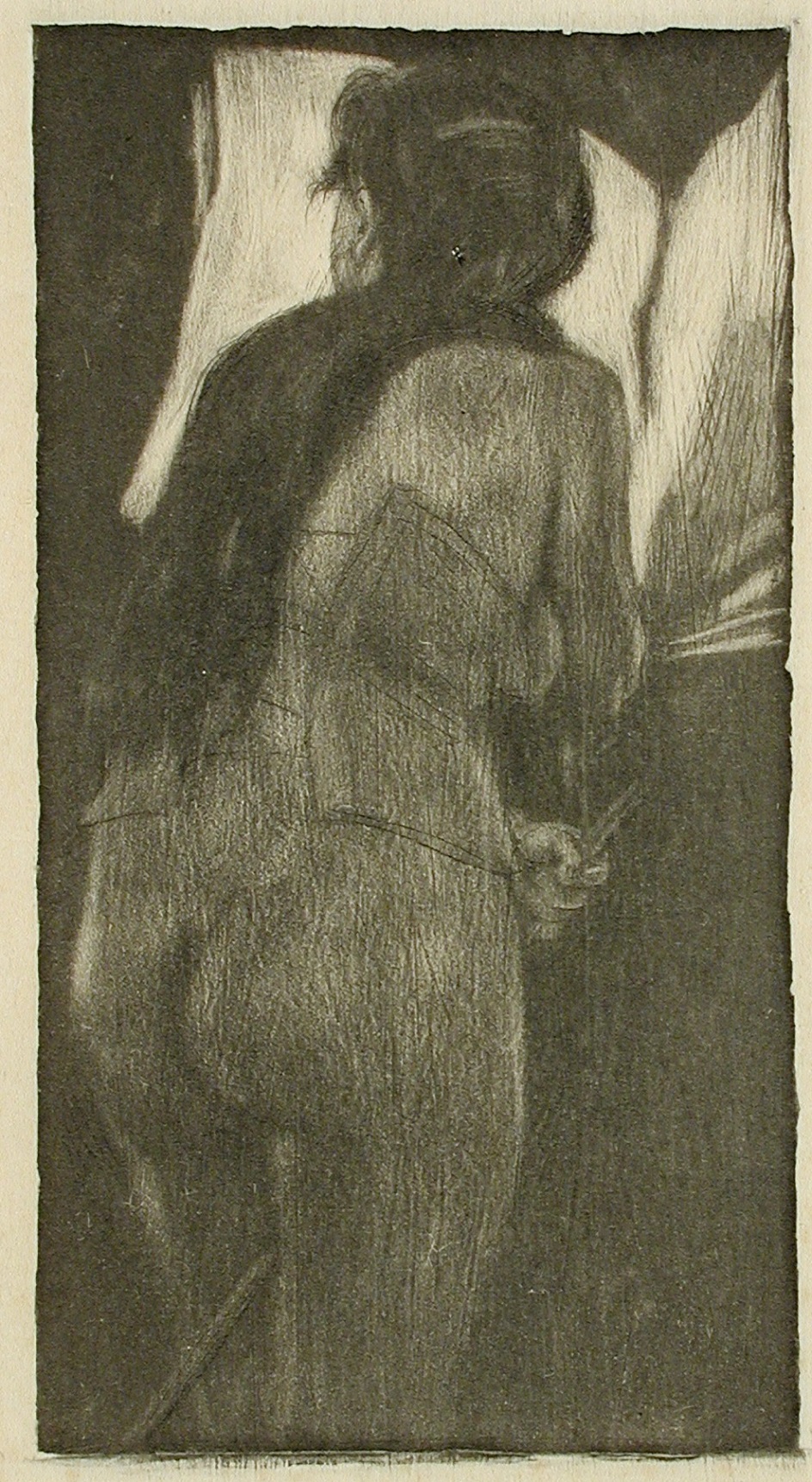 Акватинта. Фелисьен Ропс. Гравюра «Маленькая танцовщица», 1879