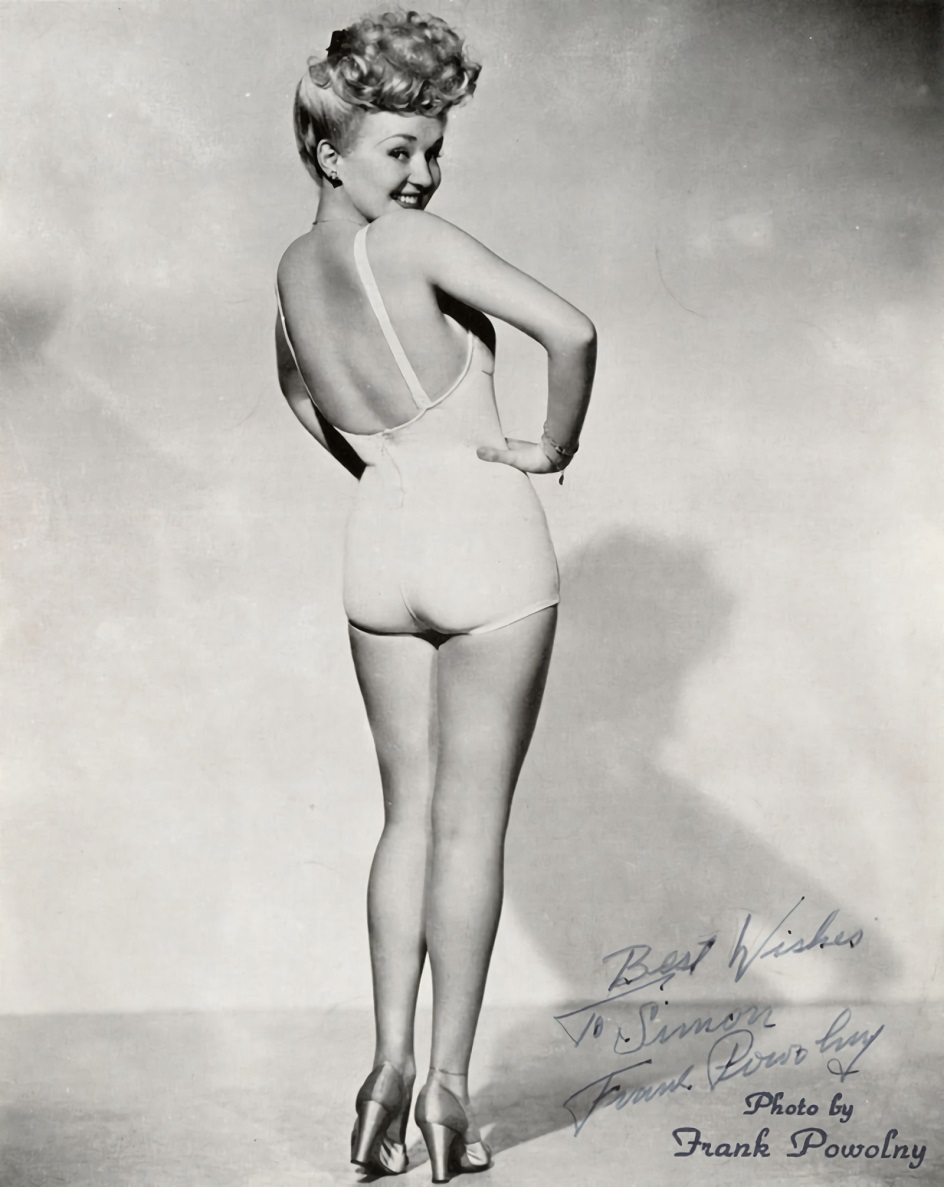 Гламур. Пинап фото Бетти Грейбл, 1943