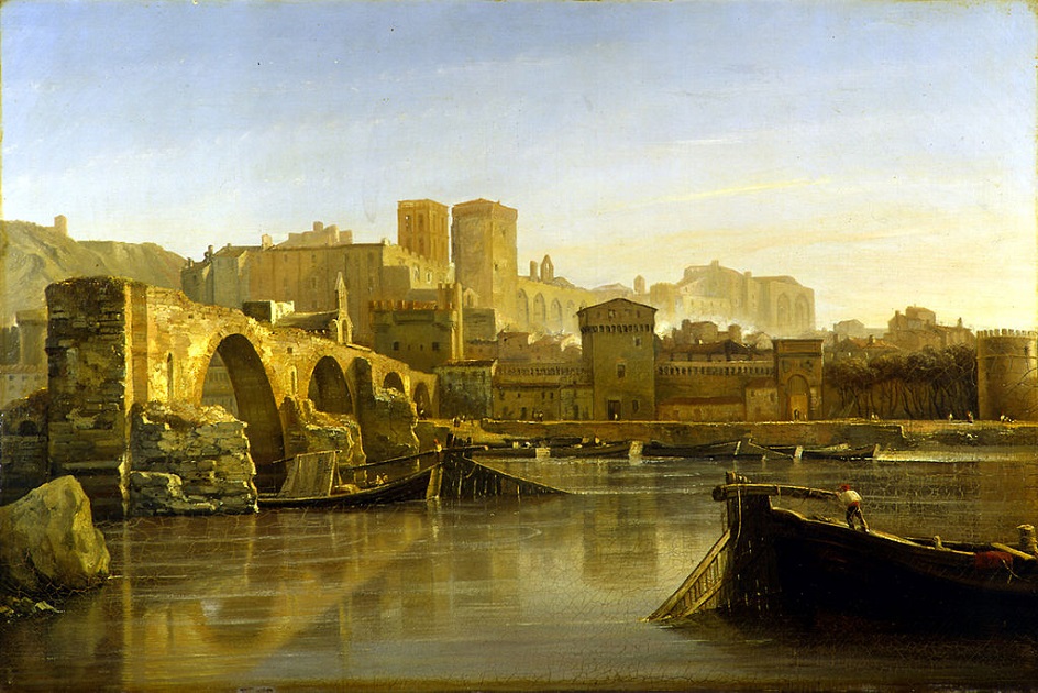 Исидор Даньян. Картина «Вид на Авиньон и мост Сан-Бенезе», 1833