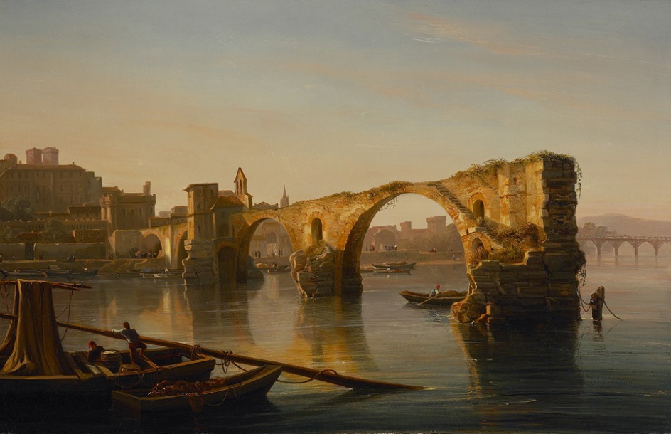 Исидор Даньян. Картина «Мост в Авиньоне», 1847