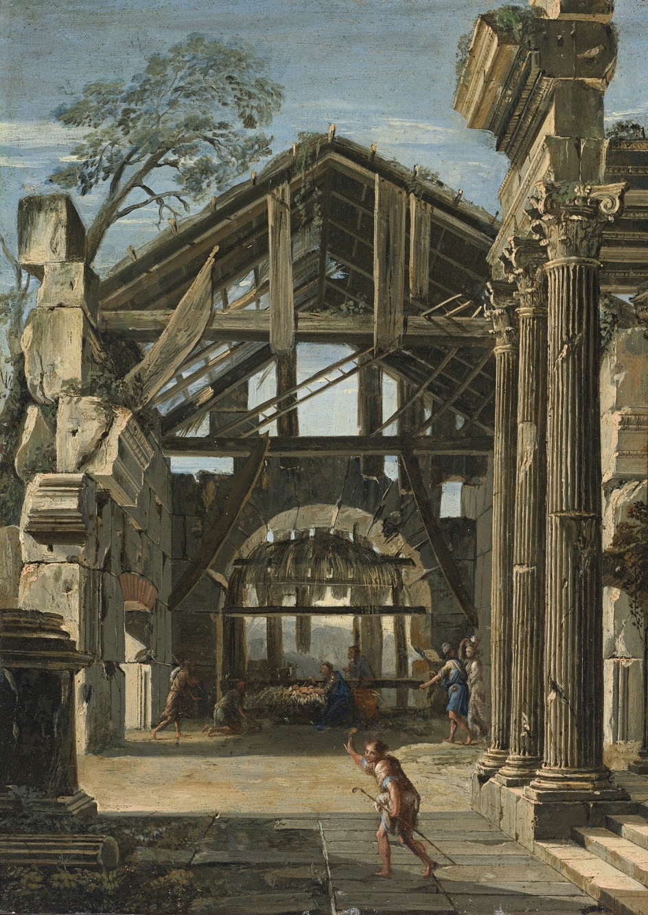 Каприччио. Вивиано Кодацци. Картина «Рождество в древних руинах», 1660