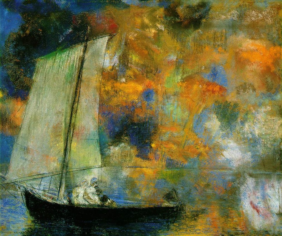 Одилон Редон. Картина «Цветочные облака», 1903