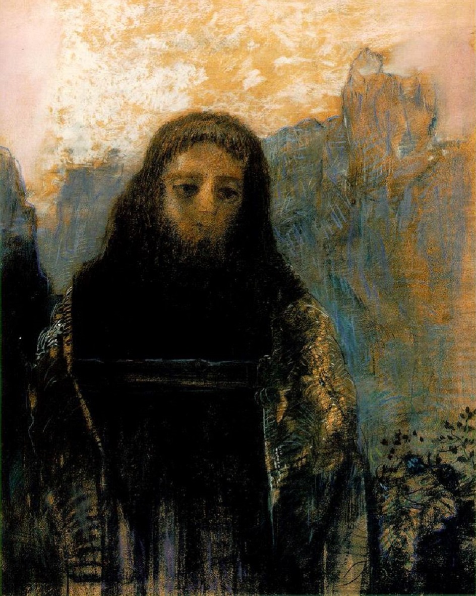 Одилон Редон. Гравюра «Парсифаль», 1891