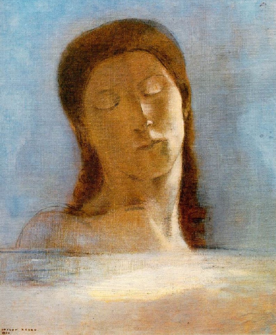 Одилон Редон. Картина «Закрытые глаза», около 1890
