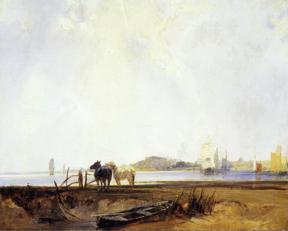 Пленэр. Ричард Паркс Бонингтон. Картина «Пейзаж близ Кильебофа», 1825