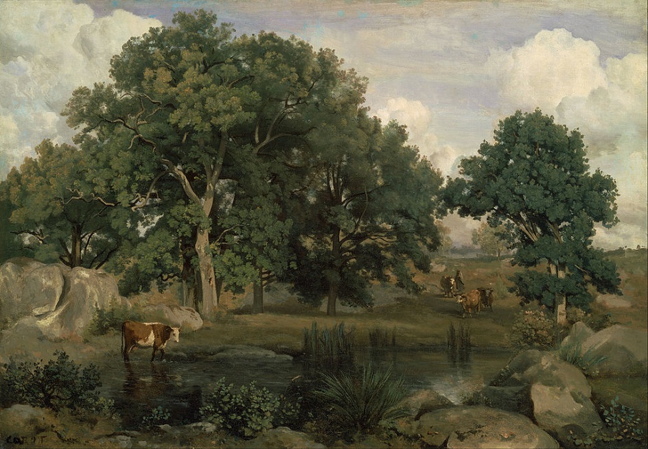 Пленэр. Камиль Коро. Картина «Лес Фонтебло», 1846