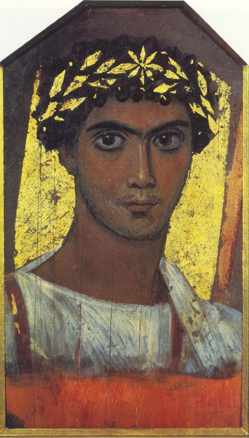 Энкаустика. Картина «Фаюмский портрет юноши», II век
