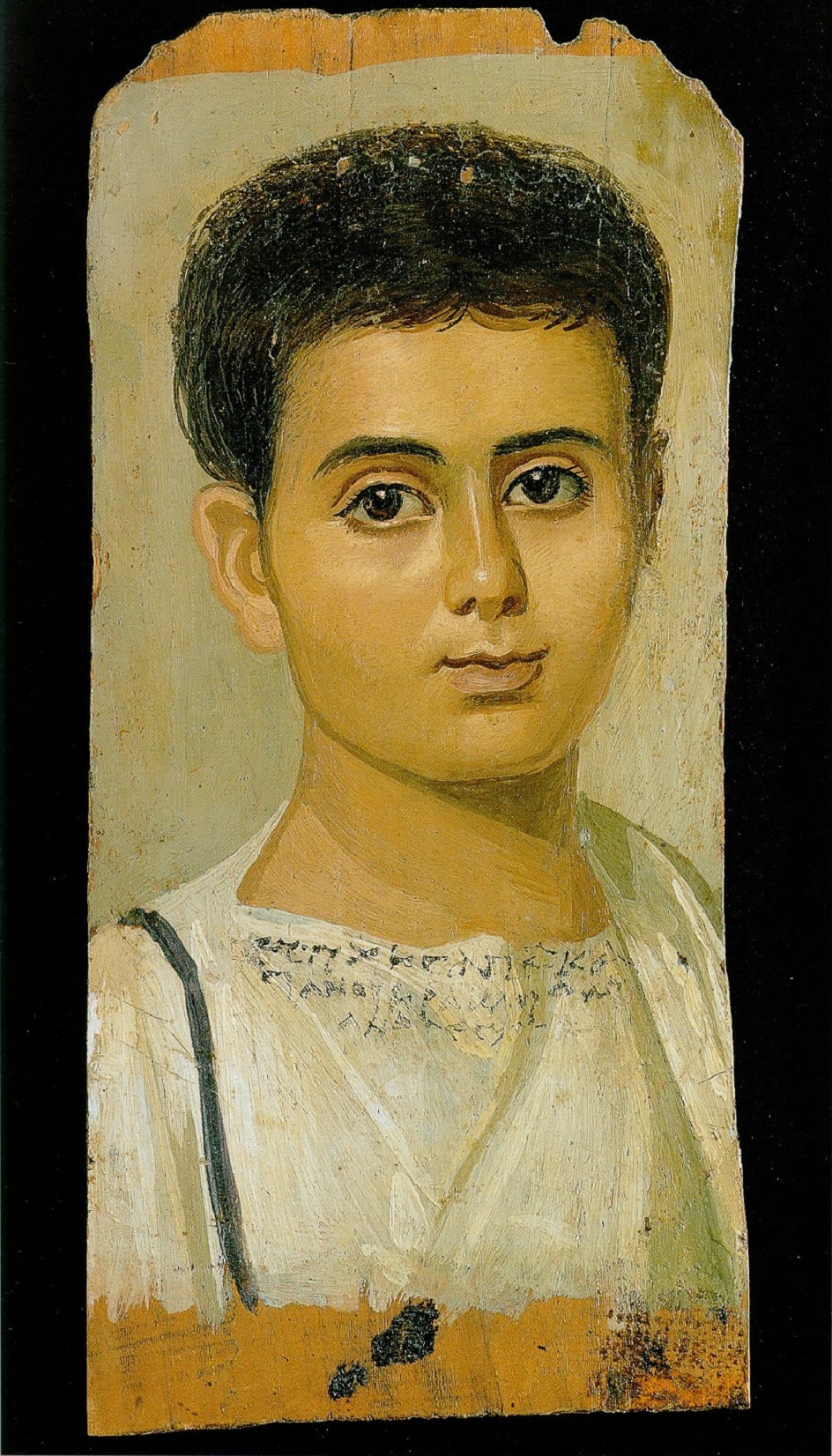 Энкаустика. Картина «Фаюмский портрет мальчика», II век
