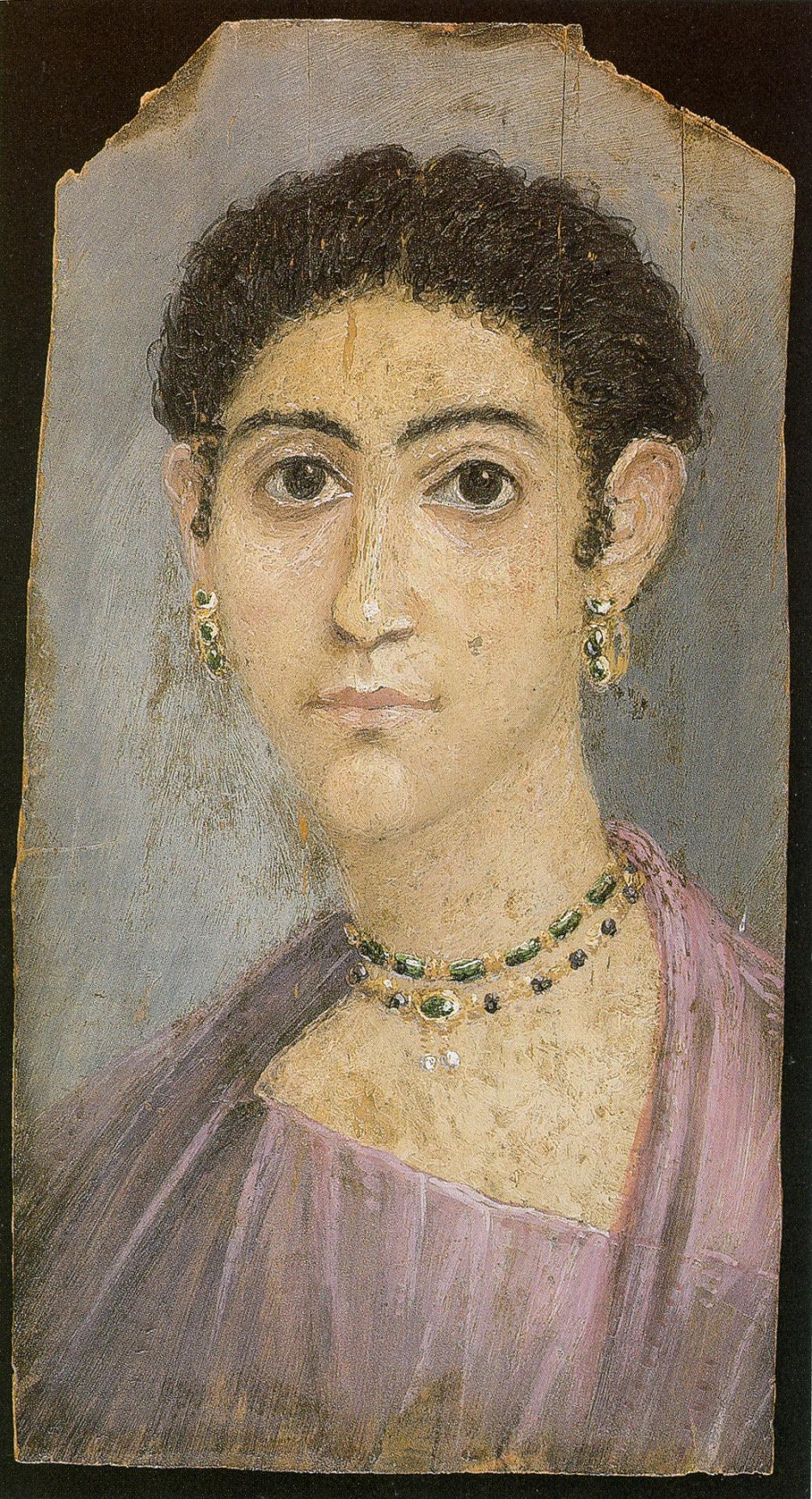 Энкаустика. Картина «Фаюмский портрет женщины», II век