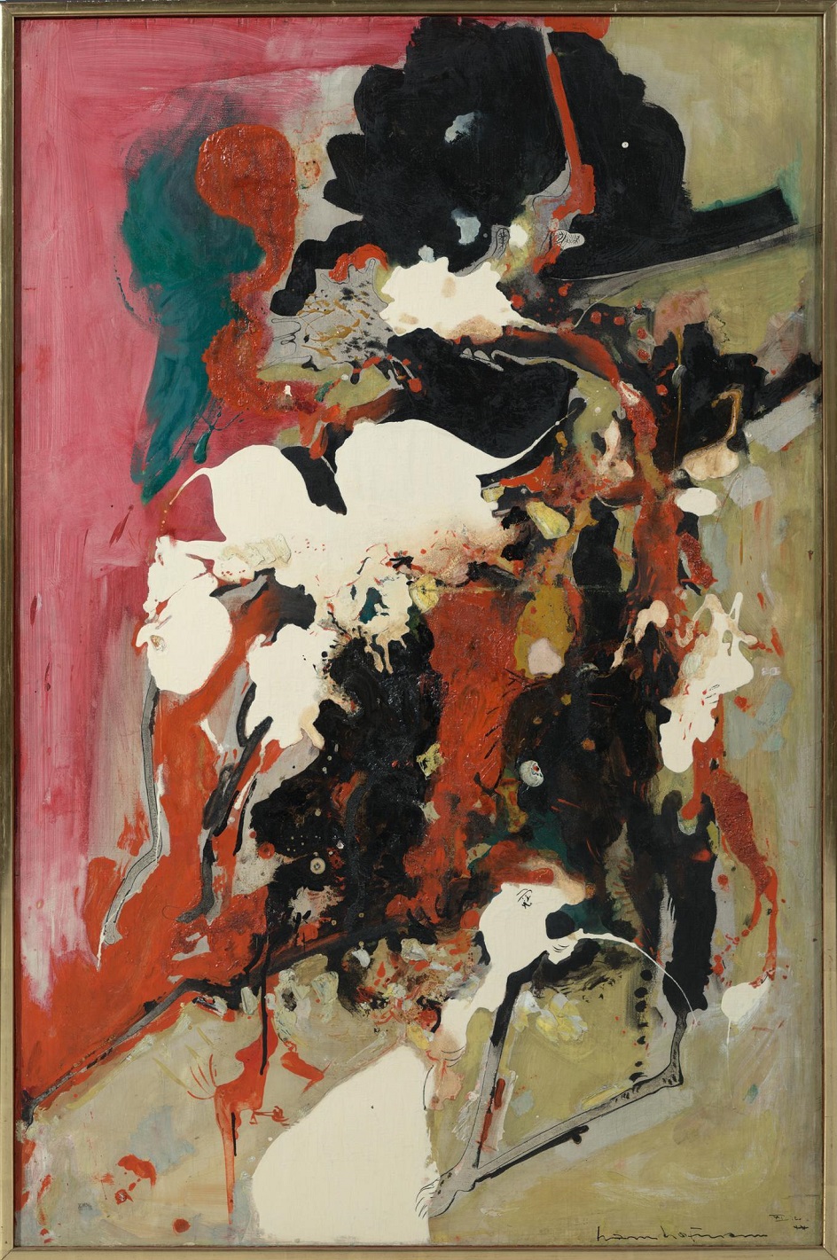 Абстрактный экспрессионизм. Ганс Гофман. Картина «Шипение», 1942