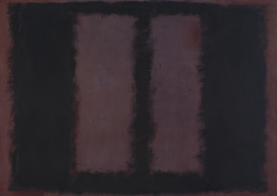 Абстрактный экспрессионизм. Марк Ротко. Картина «Черное на коричневом», 1958