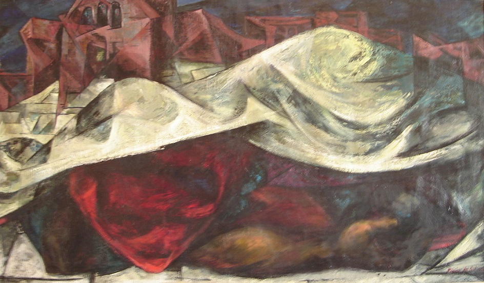 Абстрактный экспрессионизм. Элен Гамильтон. Картина «48 х 28», 1950